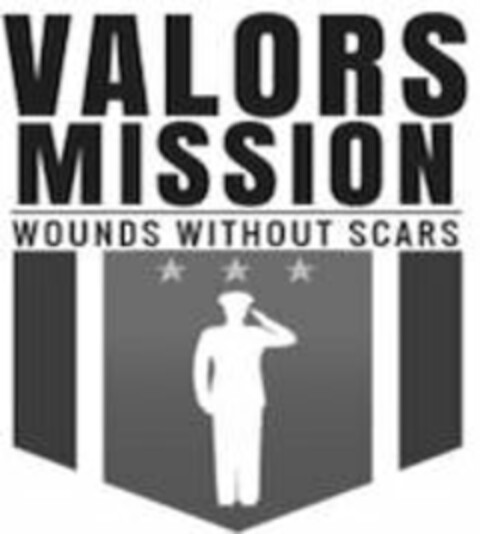 VALORS MISSION WOUNDS WITHOUT SCARS Logo (USPTO, 12/06/2017)