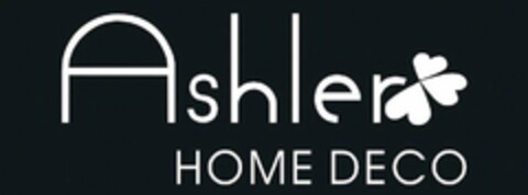 ASHLER HOME DECO Logo (USPTO, 03/29/2018)