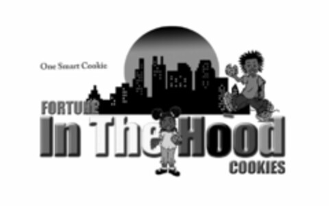 ONE SMART COOKIE FORTUNE IN THE HOOD COOKIES Logo (USPTO, 18.04.2018)