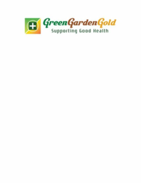 GREEN GARDEN GOLD SUPPORTING GOOD HEALTH Logo (USPTO, 12/20/2018)