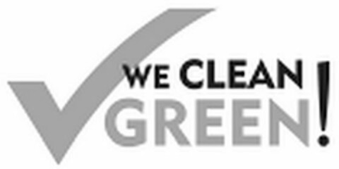 WE CLEAN GREEN! Logo (USPTO, 10/22/2018)