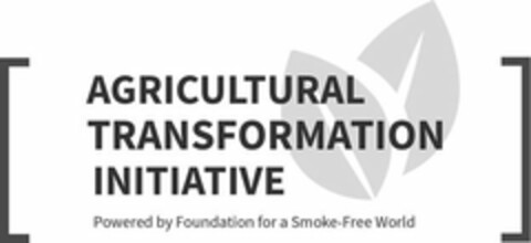 AGRICULTURAL TRANSFORMATION INITIATIVE POWERED BY FOUNDATION FOR A SMOKE-FREE WORLD Logo (USPTO, 28.01.2019)