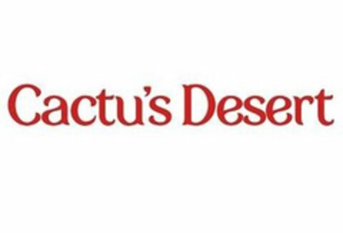 CACTU'S DESERT Logo (USPTO, 09.12.2019)