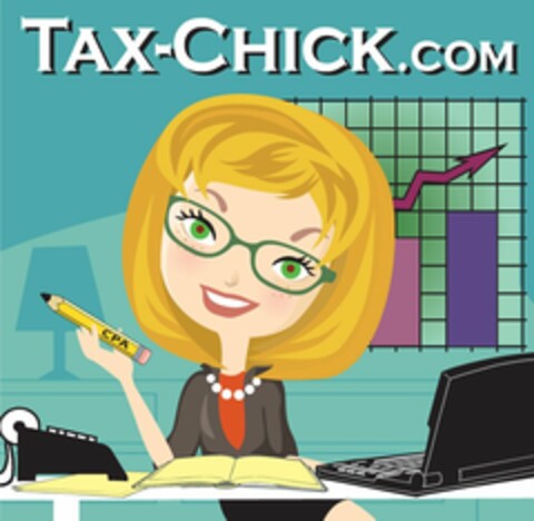 TAX-CHICK.COM Logo (USPTO, 05.02.2010)