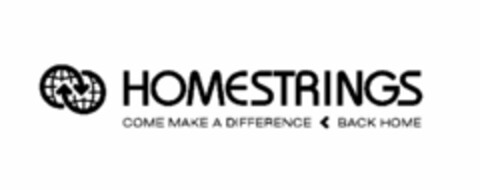 HOMESTRINGS COME MAKE A DIFFERENCE < BACK HOME Logo (USPTO, 23.08.2010)