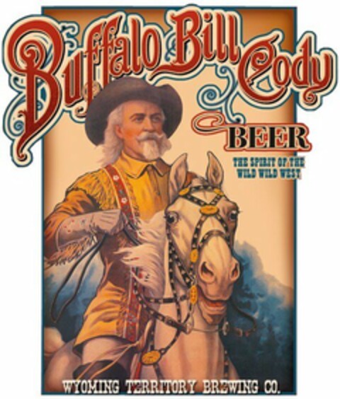 BUFFALO BILL CODY BEER THE SPIRIT OF THE WILD WILD WEST WYOMING TERRITORY BREWING CO. Logo (USPTO, 12.04.2011)