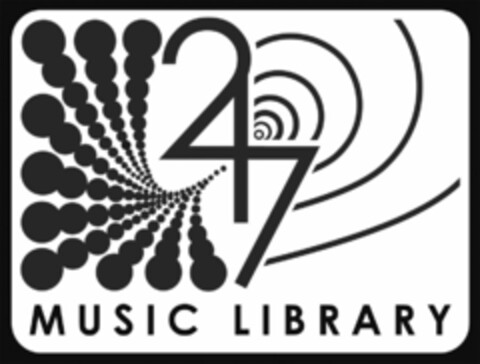 247 MUSIC LIBRARY Logo (USPTO, 20.04.2011)