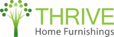 THRIVE HOME FURNISHINGS Logo (USPTO, 01/18/2012)