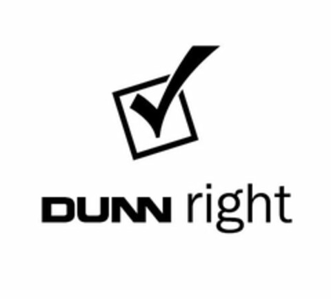 DUNN RIGHT Logo (USPTO, 05/31/2012)