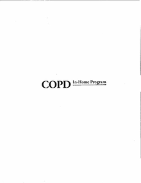 COPD IN-HOME PROGRAM Logo (USPTO, 22.10.2012)