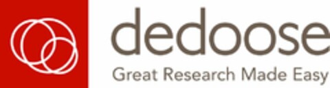 DEDOOSE GREAT RESEARCH MADE EASY Logo (USPTO, 24.10.2012)