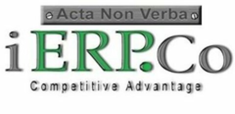 ACTA NON VERBA IERP.CO COMPETITIVE ADVANTAGE Logo (USPTO, 21.12.2012)