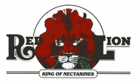 RED LION KING OF NECTARINES Logo (USPTO, 01/23/2013)