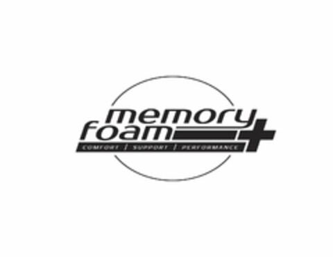 MEMORY FOAM COMFORT SUPPORT PERFORMANCE Logo (USPTO, 17.01.2014)