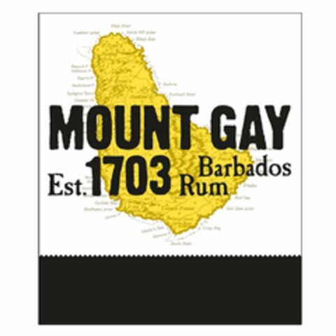 MOUNT GAY EST. 1703 BARBADOS RUM Logo (USPTO, 03.03.2014)