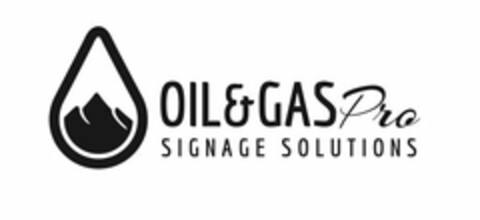 OIL & GAS PRO SIGNAGE SOLUTIONS Logo (USPTO, 10/29/2014)