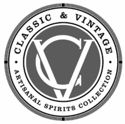 CV · CLASSIC & VINTAGE · ARTISANAL SPIRITS COLLECTION · Logo (USPTO, 20.04.2015)