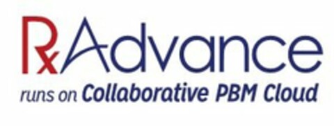 RXADVANCE RUNS ON COLLABORATIVE PBM CLOUD Logo (USPTO, 22.05.2015)