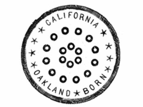 CALIFORNIA OAKLAND BORN Logo (USPTO, 02.08.2015)