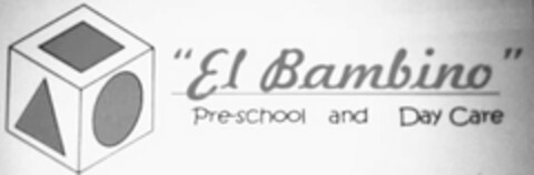 "EL BAMBINO" PRE-SCHOOL AND DAYCARE Logo (USPTO, 19.09.2016)