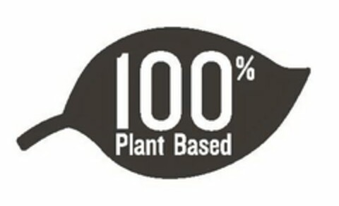 100% PLANT BASED Logo (USPTO, 05.10.2016)
