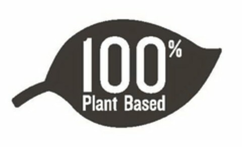 100% PLANT BASED Logo (USPTO, 10/05/2016)