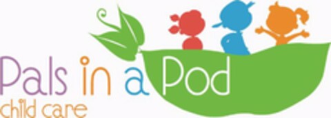 PALS IN A POD CHILD CARE Logo (USPTO, 07/26/2017)