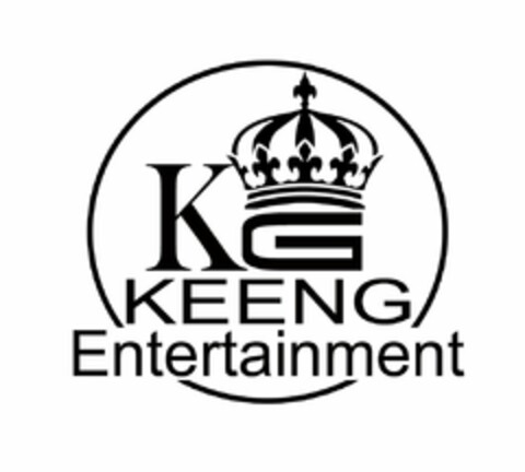 KG KEENG ENTERTAINMENT Logo (USPTO, 12.12.2017)