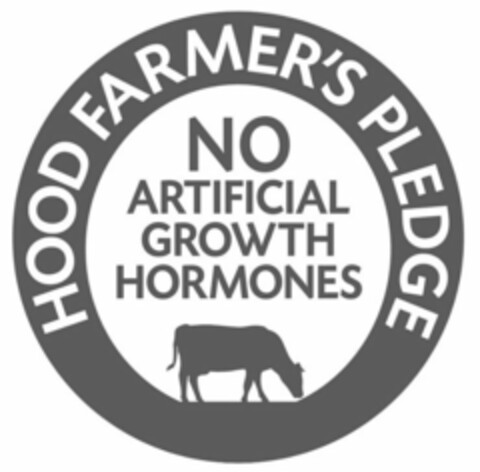 HOOD FARMERS' PLEDGE NO ARTIFICIAL GROWTH HORMONES Logo (USPTO, 04.05.2018)