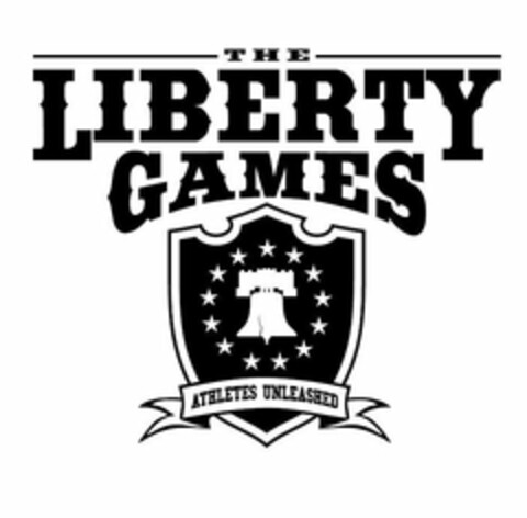 THE LIBERTY GAMES ATHLETES UNLEASHED Logo (USPTO, 15.08.2018)