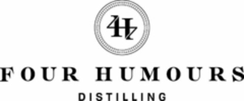 4H FOUR HUMOURS DISTILLING Logo (USPTO, 08/20/2018)