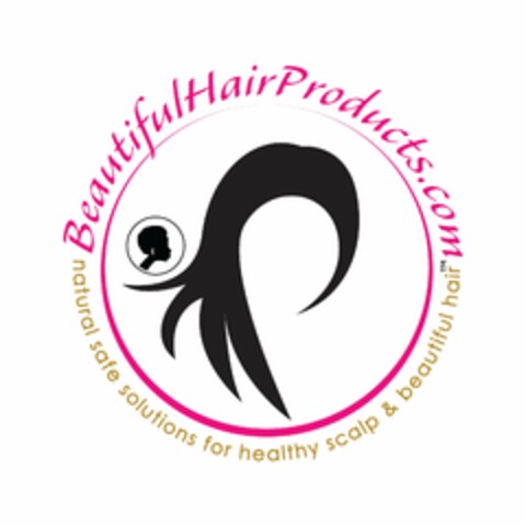 BEAUTIFULHAIRPRODUCTS.COM NATURAL SAFE SOLUTIONS FOR HEALTHY SCALP & BEAUTIFUL HAIR Logo (USPTO, 26.11.2018)