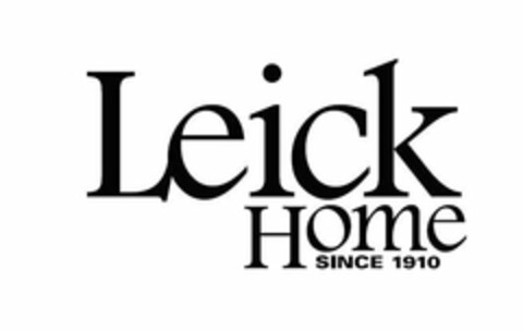 LEICK HOME SINCE 1910 Logo (USPTO, 04.03.2020)