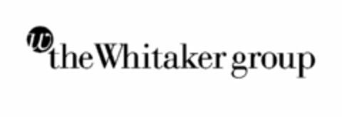 W THE WHITAKER GROUP Logo (USPTO, 29.04.2009)