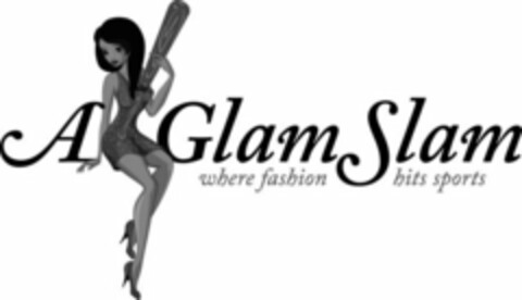 A GLAM SLAM WHERE FASHION HITS SPORTS Logo (USPTO, 12.10.2009)