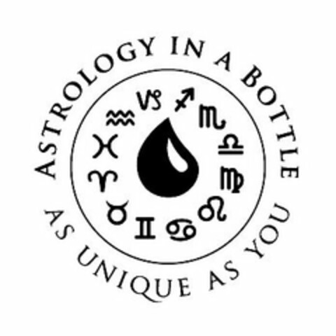ASTROLOGY IN A BOTTLE AS UNIQUE AS YOU Logo (USPTO, 21.12.2009)