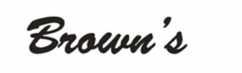 BROWN'S Logo (USPTO, 04.03.2010)
