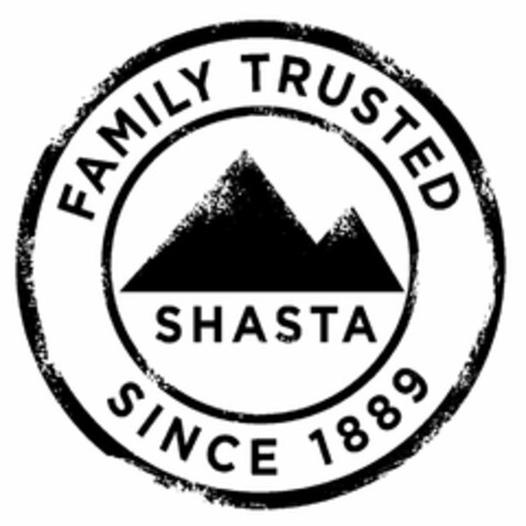 SHASTA FAMILY TRUSTED SINCE 1889 Logo (USPTO, 04.08.2010)