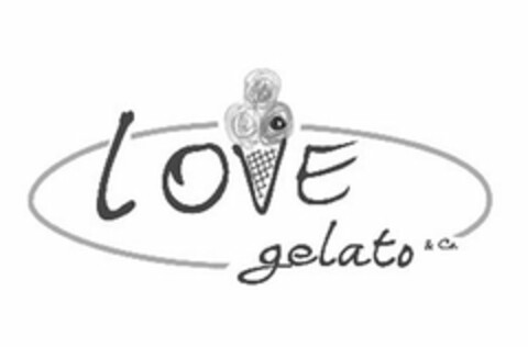 LOVE GELATO & CO. Logo (USPTO, 30.11.2010)
