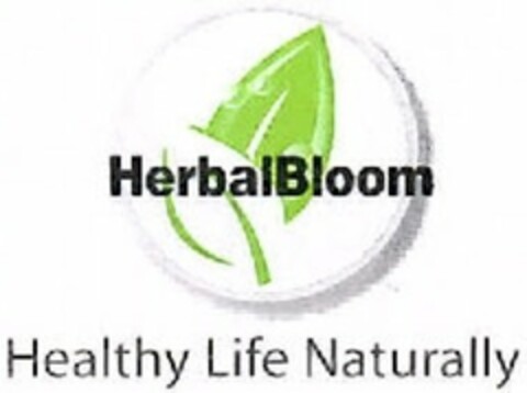 HERBALBLOOM HEALTHY LIFE NATURALLY Logo (USPTO, 12/06/2010)