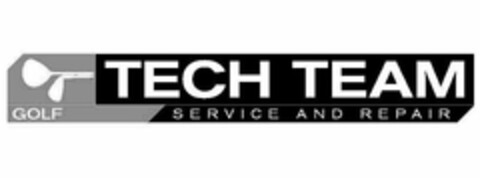 GOLF TECH TEAM SERVICE AND REPAIR Logo (USPTO, 08/24/2011)