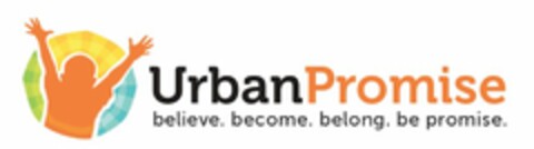 URBANPROMISE BELIEVE. BECOME. BELONG. BE PROMISE. Logo (USPTO, 14.10.2014)