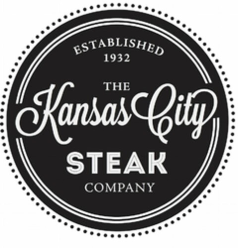 ESTABLISHED 1932 THE KANSAS CITY STEAK COMPANY Logo (USPTO, 19.12.2014)