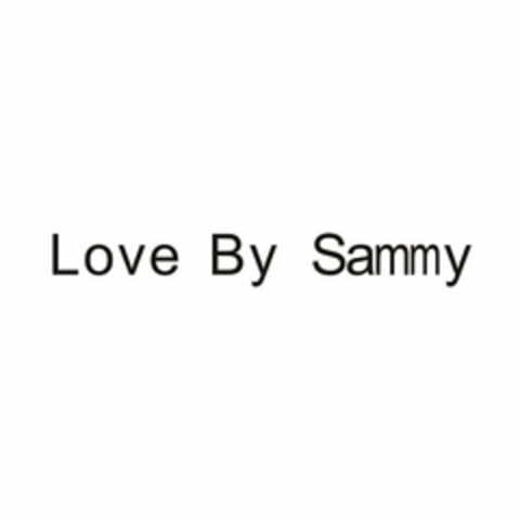 LOVE BY SAMMY Logo (USPTO, 10.07.2015)