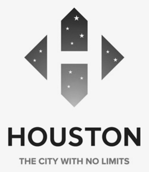 H HOUSTON THE CITY WITH NO LIMITS Logo (USPTO, 09/23/2015)