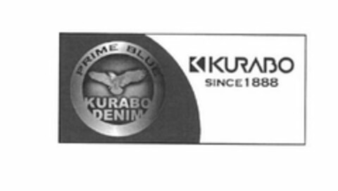 PRIME BLUE KURABO DENIM K KURABO SINCE 1888 Logo (USPTO, 10/13/2016)