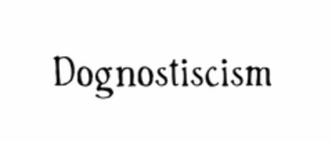 DOGNOSTICISM Logo (USPTO, 27.01.2017)