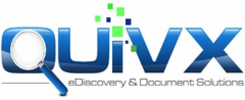 QUIVX EDISCOVERY & DOCUMENT SOLUTIONS Logo (USPTO, 07.06.2017)