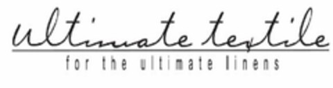 ULTIMATE TEXTILE FOR THE ULTIMATE LINENS Logo (USPTO, 28.09.2017)