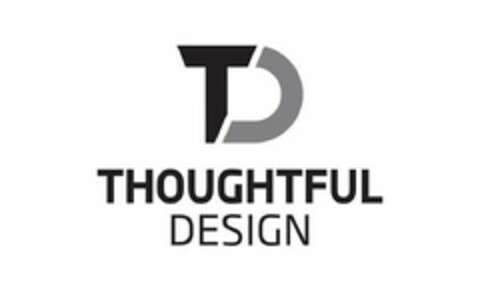 T D THOUGHTFUL DESIGN Logo (USPTO, 11.12.2017)